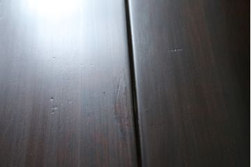 中古　美品　カバ材　北の匠　山室家具製作所　希少な絶版品!風格ある存在感のライティングビューロー(デスク、両袖机、ワークデスク、在宅ワーク)(R-058150)