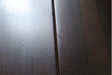 中古　美品　カバ材　北の匠　山室家具製作所　希少な絶版品!風格ある存在感のライティングビューロー(デスク、両袖机、ワークデスク、在宅ワーク)(R-058150)