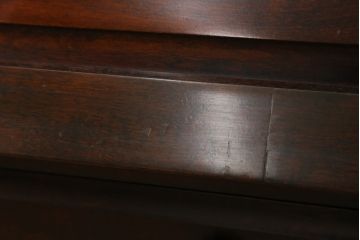 中古　美品　カバ材　北の匠　山室家具製作所　希少な絶版品!風格ある存在感のライティングビューロー(デスク、両袖机、ワークデスク、在宅ワーク)(R-058150)