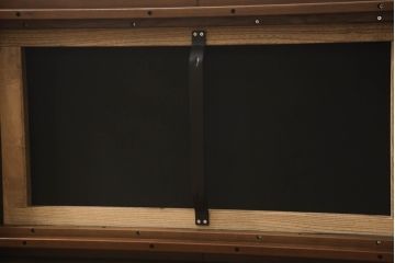 中古　美品　CONDE HOUSE(カンディハウス)　ウォールナット　アルプ LD　背もたれ取り外しOK!　ユニークなデザインとレッドカラーが目を惹くソファーベッド(2人掛けソファ、ダイニングチェア、ダイニングソファ)(定価約30万円)(R-058153)