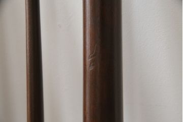 中古　美品　松本民芸家具　H型　すっきりと洗練されたシルエットのスピンドルバックベンチ(長椅子、いす、イス)(R-058154)