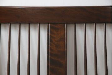 中古　美品　松本民芸家具　H型　すっきりと洗練されたシルエットのスピンドルバックベンチ(長椅子、いす、イス)(R-058154)
