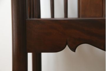 中古　美品　松本民芸家具　H型　すっきりと洗練されたシルエットのスピンドルバックベンチ(長椅子、いす、イス)(R-058154)