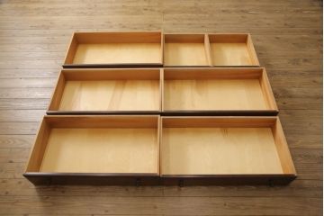 中古　美品　松本民芸家具　D型整理タンスI　和洋どちらにも馴染む上品な佇まいのチェスト(定価約30万円)(洋服タンス、引き出し)(R-058155)
