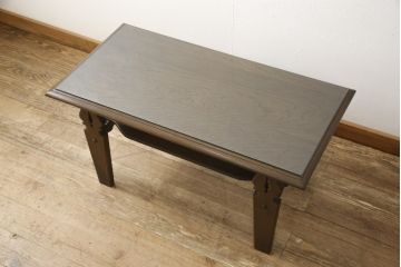 中古　神戸洋家具　永田良介商店　シックなデザインが高級感漂うセンターテーブル(サイドテーブル、コーヒーテーブル、ヴィンテージ)(R-058164)