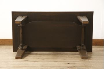 中古　神戸洋家具　永田良介商店　シックなデザインが高級感漂うセンターテーブル(サイドテーブル、コーヒーテーブル、ヴィンテージ)(R-058164)
