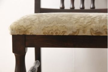 和製ビンテージ　民芸家具　凝ったつくりのスピンドルダイニングチェア(椅子、いす、イス、ヴィンテージ)(R-058165)