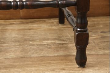 和製ビンテージ　民芸家具　凝ったつくりのスピンドルダイニングチェア(椅子、いす、イス、ヴィンテージ)(R-058165)
