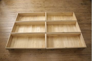 中古　国産　職人手造り　上品な和を演出してくれる総桐箪笥(重ね箪笥、桐たんす、和タンス、チェスト、収納箪笥、洋服箪笥、並厚)(R-058172)
