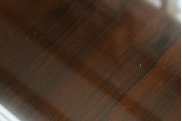 北欧ビンテージ　ノルウェー　S MOBLER(モブラー)　rasmus solberg cabinetmaker norway(ラスムスソルベルグ) 　ローズウッド材　シンプルモダンで曲線の優しいセンターテーブル(ローテーブル、ヴィンテージ)(R-058182)