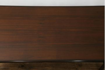 北欧ビンテージ　ノルウェー　S MOBLER(モブラー)　rasmus solberg cabinetmaker norway(ラスムスソルベルグ) 　ローズウッド材　シンプルモダンで曲線の優しいセンターテーブル(ローテーブル、ヴィンテージ)(R-058182)