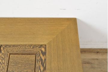 中古　美品　鉄刀木(タガヤサン)無垢材　内部が銅製の関西火鉢(ローテーブル、長火鉢、座卓、リビングテーブル、囲炉裏)(R-058194)