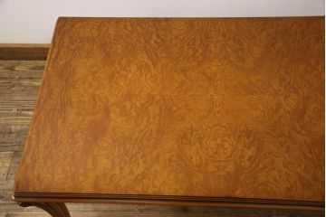 中古　超美品　最高級ブランド　CLイタリア(CLItalia)　エレガントな佇まいと複雑な木目が美しいセンターテーブル(定価約54万円)(リビングテーブル、ローテーブル)(R-058199)