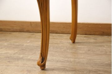 中古　超美品　最高級ブランド　CLイタリア(CLItalia)　エレガントな佇まいと複雑な木目が美しいセンターテーブル(定価約54万円)(リビングテーブル、ローテーブル)(R-058199)