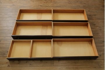 中古　美品　松本民芸家具　D-34型　和洋どちらの空間にも馴染む整理タンス(衣装箪笥、引き出し、チェスト)(定価約43万6千円)(R-058201)