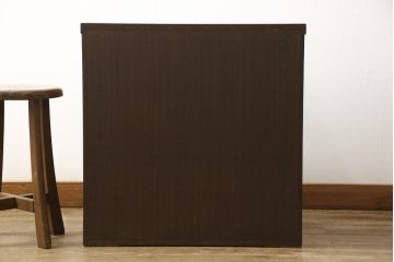 和製ビンテージ　岩谷堂箪笥　小振りながら堂々とした存在感のサイドキャビネット(収納箪笥、和たんす、整理タンス、小箪笥)(R-058208)