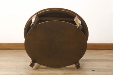 中古　美品　DREXEL HERITAGE(ドレクセルヘリテイジ)　FRANCESCA(フランチェスカ)シリーズ　格納式天板付き!　クラシカルなランプテーブル(コーヒーテーブル、サイドテーブル)(定価約30万円)(R-058219)