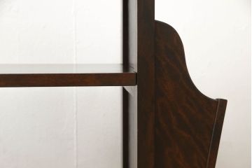 中古　絶版品　北海道民芸家具　#440　便利な収納ポケットが付いたマガジン卓(サイドテーブル、マガジンラック)(R-058221)