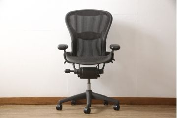 中古　美品　Hermanmiller(ハーマンミラー社)　ランバーサポート　Bサイズ　座り心地を追求したアーロンチェア(オフィスチェア、アームチェア、ワークチェア)(R-058228)