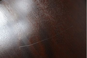 中古　美品　松本民芸家具　LT型食卓　洗練されたモダンな佇まいが魅力のダイニングテーブル(定価約54万円)(6人掛け、食卓)(R-058232)