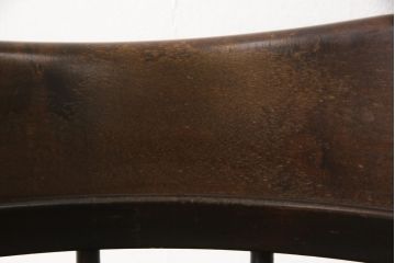 中古　美品　北海道民芸家具　HM630　格好良い佇まいが魅力のキャプテンチェア(肘掛け椅子、アームチェア、イス、板座チェア)(R-058243)