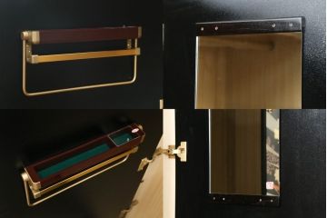 中古　展示品　未使用　香川漆器　総漆塗り　中桐　着物の柄のような艶やかな漆絵が美しい二連和箪笥(定価約360万円)(和タンス、着物箪笥、和服箪笥、ワードローブ、桐たんす、桐箪笥)(R-058250)