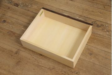 中古　美品　北海道民芸家具　大人の落ち着きのある空間づくりにおすすめのサイドテーブル(ナイトテーブル、花台、電話台、サイドチェスト)(R-058256)