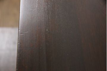 中古　北海道民芸家具　和洋どちらのお部屋にも取り入れやすいシックな本立て(卓上収納、小物収納、ブックスタンド)(R-058257)