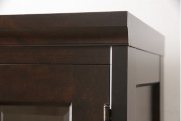 中古　美品　北海道民芸家具　HM114K　飾り棚にもおすすめ!洗練された雰囲気が魅力の本箱(ブックケース、キャビネット、飾り棚、収納棚)(定価約26万円)(R-058263)