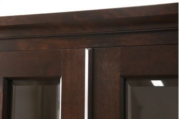 中古　美品　北海道民芸家具　HM114K　飾り棚にもおすすめ!洗練された雰囲気が魅力の本箱(ブックケース、キャビネット、飾り棚、収納棚)(定価約26万円)(R-058263)