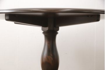 中古　美品　北海道民芸家具　樺材　HM472シリーズ　上品な優しい雰囲気を醸し出す円形テーブル(ラウンドテーブル、ダイニングテーブル、コーヒーテーブル)(定価約18万円)(R-058269)