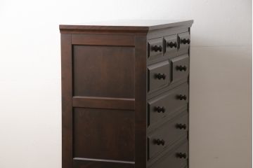 中古　美品　北海道民芸家具　HM533　和洋どちらのインテリアにも合わせやすいチェスト(定価約25万円)(収納タンス、整理箪笥、引き出し)(R-058270)