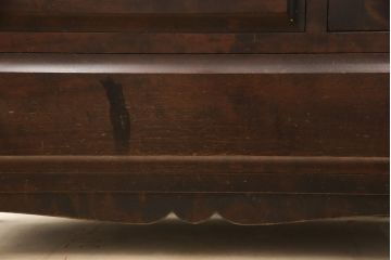 中古　北海道民芸家具　リメイク家具　上質な作りが魅力のサイドキャビネット(サイドチェスト、リビングボード、引き出し)(R-058274)