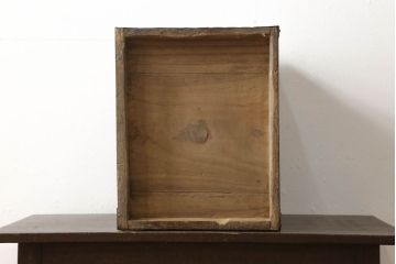 和製アンティーク　古民具・骨董　桐材　前面ぎっしりの金具が魅力!重厚感あふれる佐渡船箪笥(掛硯型、懸硯型、舟箪笥、時代箪笥、小物収納、帳場箪笥)(R-058275)