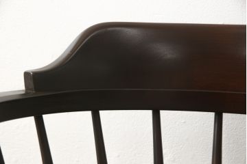 中古　美品　松本民芸家具　#91型　落ち着きのある大人カフェ風インテリアが叶うキャプテンチェア(アームチェア、板座チェア、椅子、ダイニングチェア)(R-058283)