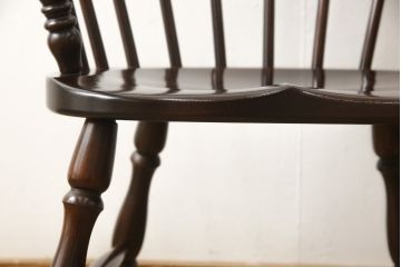 中古　美品　松本民芸家具　#91型　落ち着きのある大人カフェ風インテリアが叶うキャプテンチェア(アームチェア、板座チェア、椅子、ダイニングチェア)(R-058283)