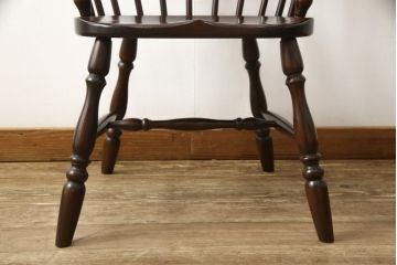 中古　美品　松本民芸家具　#91型　落ち着きのある大人カフェ風インテリアが叶うキャプテンチェア(アームチェア、板座チェア、椅子、ダイニングチェア)(R-058284)