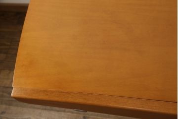 中古　イタリア　ポッゾーリ社(POZZOLI)　OZZIO-オッジオ　ユニークなデザインが目を引くエレベーターテーブル(定価約24万円)(昇降式テーブル、エクステンションテーブル、ローテーブル、ダイニングテーブル)(R-058288)