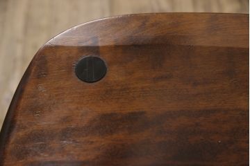 中古　北海道民芸家具　クラシカルな雰囲気を醸し出すスピンドルチェア(椅子、イス、板座チェア、ダイニングチェア)(R-058291)