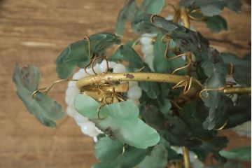 ビンテージ照明　希少　イタリア　トーソー社(TOSO CESARE)　ムラーノガラス(MURANO)　ブドウ(葡萄、ぶどう)　4灯　空間のアクセントになるテーブルスタンド(テーブルライト、卓上ランプ、ベネチアングラス、ヴィンテージ、ムラノガラス)(R-058292)
