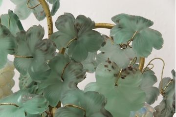 ビンテージ照明　希少　イタリア　トーソー社(TOSO CESARE)　ムラーノガラス(MURANO)　ブドウ(葡萄、ぶどう)　4灯　空間のアクセントになるテーブルスタンド(テーブルライト、卓上ランプ、ベネチアングラス、ヴィンテージ、ムラノガラス)(R-058292)