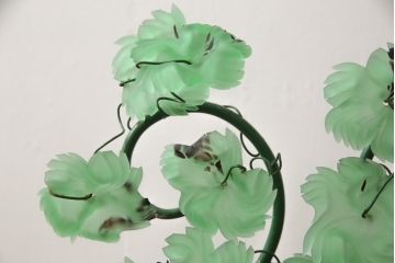 ビンテージ照明　希少　イタリア　トーソー社(TOSO CESARE)　ムラーノガラス(MURANO)　ブドウ(葡萄、ぶどう)　1灯　空間のアクセントになるテーブルスタンド(テーブルライト、卓上ランプ、ベネチアングラス、ヴィンテージ、ムラノガラス)(R-058293)