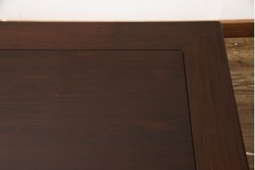 中古　美品　大阪唐木指物家具　中森喜三郎作　紫檀(シタン)　重厚な佇まいが目を引く座卓(ローテーブル、センターテーブル)(R-058297)