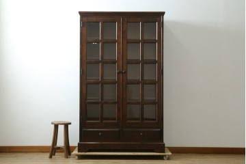 中古　北海道民芸家具　和洋どちらのお部屋にも馴染むブックケース　(R-058298)