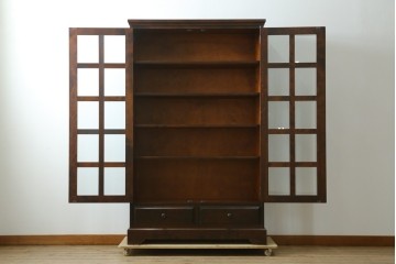 中古　北海道民芸家具　和洋どちらのお部屋にも馴染むブックケース　(R-058298)