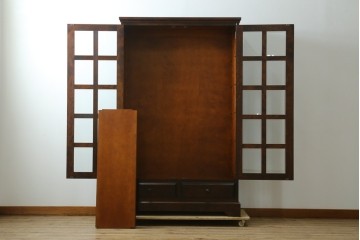 中古　北海道民芸家具　和洋どちらのお部屋にも馴染むブックケース　(R-058298)