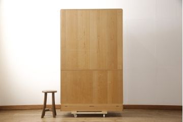 中古　繊細で上品な金具が魅力の加茂桐箪笥(胴厚、四方丸、桐たんす、和タンス、衣装箪笥、収納箪笥、着物箪笥)(R-058302)
