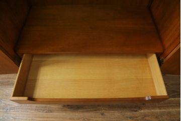 中古　美品　DREXEL HERITAGE(ドレクセルヘリテイジ)　Touraine(ツーレイン)　流れるような曲線が美しいワードローブ(定価約100万円)(洋服タンス)(R-058303)