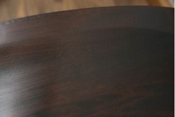 中古　美品　北海道民芸家具　クラシカルな雰囲気を醸し出すダイニングチェア2脚セット(椅子、板座チェア)(R-058310)