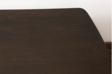中古　美品　北海道民芸家具　細見の脚など繊細なデザインが美しいダイニングテーブル(4人掛け、食卓)(R-058313)